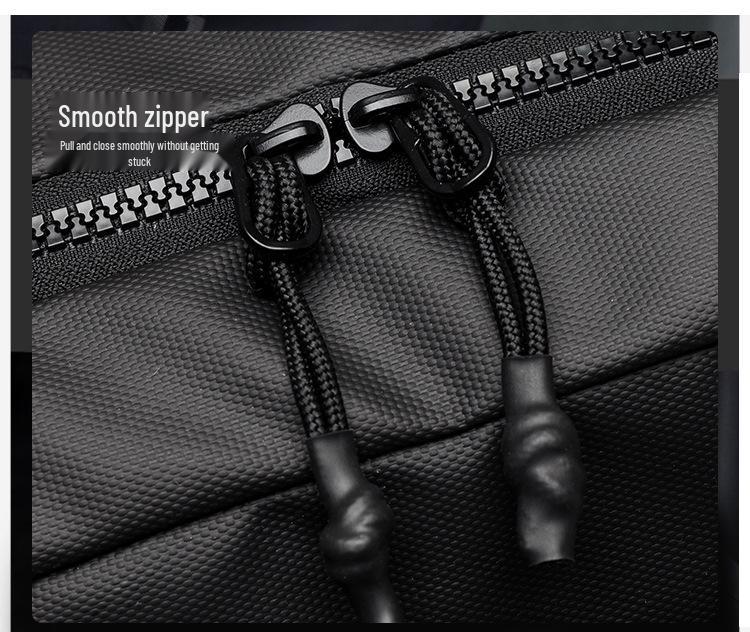 Men's Large Capacity Waterproof Leather Backpack for Casual Sports & Outdoor Travel