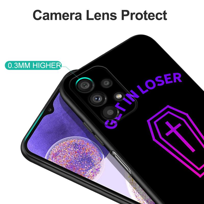 Black Tpu Case For ZTE Blade A3 A5 A7 2019 2020 A31 A51 A71 A7S V2020 L210 L8 Smart Vita 2022 V30 Get In Loser