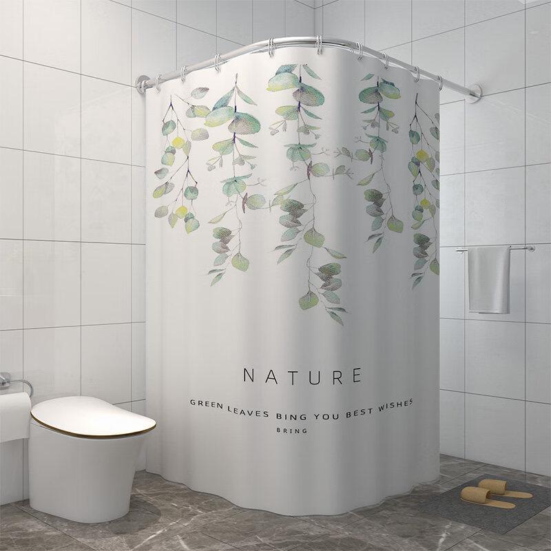 LIEI EVA Waterproof Shower Curtain Set