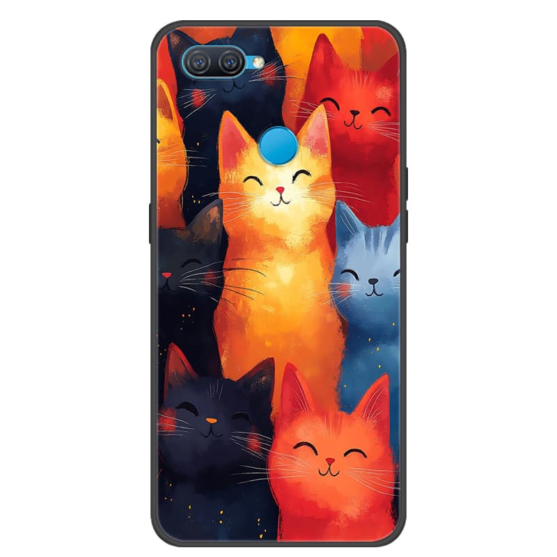 For OPPO A12 Case Cool Painted Cover Soft Silicone Phone Case For OPPO A7 AX7 Back Covers Bumper Coque A12 CPH2083 CPH2077 Coque