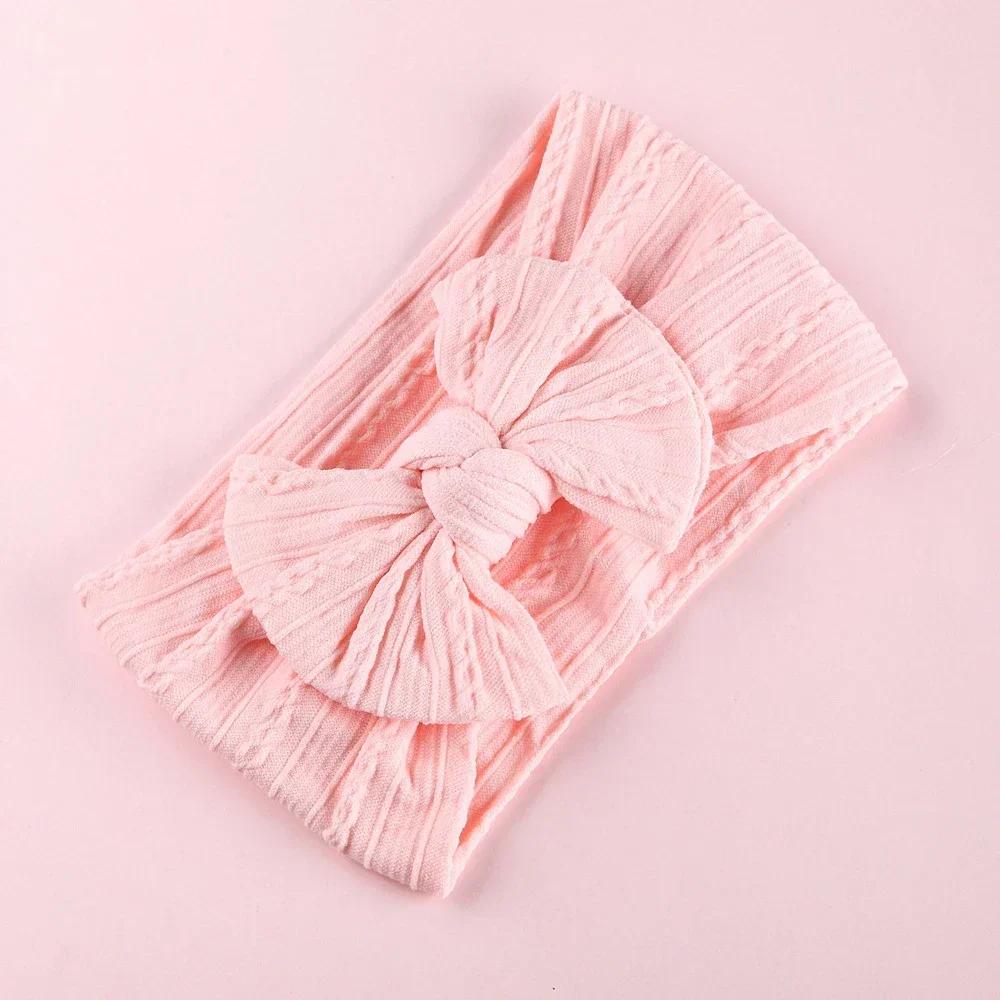 New Baby Headband Child Bowknot Headwear Cables Turban for Girl Hairbands Kids Elastic Bow Headwrap Infant Baby Hair Accessories