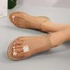 Crystal Loafers Woman Luxury Designer Mesh Flats Casual Walking Shoes 2026 Summer Shallow Dress Cool Boots Versatile Sandalias