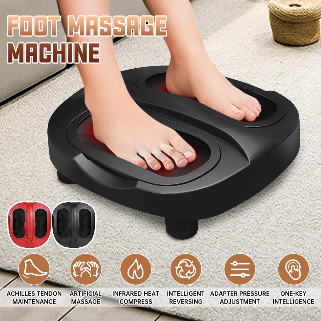 Foot Therapy Machine Car Electric Heating Foot Massager Heat Therapy Relaxation Kneading Roller Shiatsu Foot Massage Machine for Relief Leg