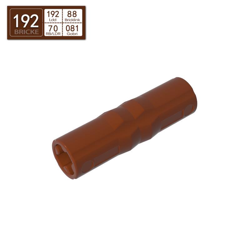 BRICKE 1x3 Technic Pin Connector, Compatible with Lego Bricks, DIY Small Particle Building Blocks 90 pcs (50g)