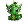 Cute Creative Green Dinosaur Car Hanging Ornament For Christmas Tree Home Decoration