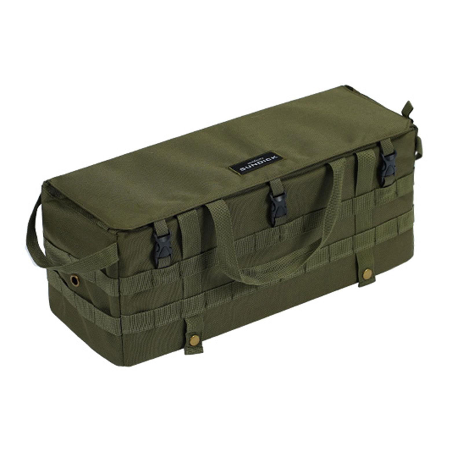 

Tactical Pouch Storage Bag Waterproof Large Capacity Molle Bag Foldable Table Side Bags Multifunctional For Hiking Camping армія зелений колір