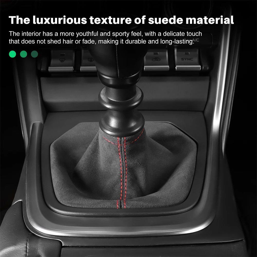 For Subaru BRZ ZD8 Toyota GR86 ZN8 2021 2022 2023 2024 Top Suede Car Manual Knob Gear Shift Boot RHD LHD Interior Accessories