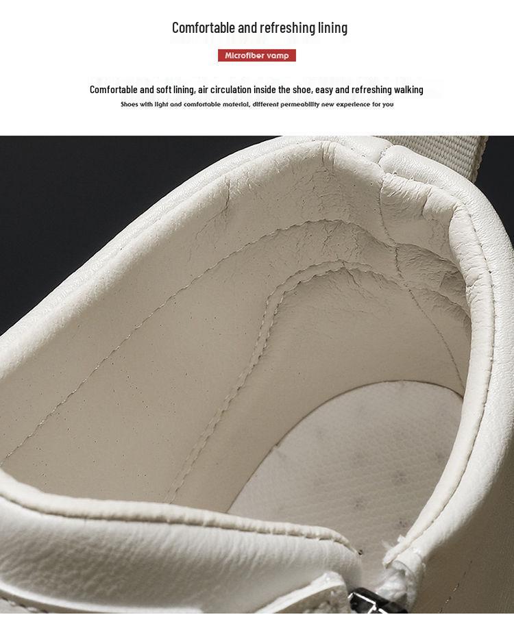 Men's Waterproof Non-Slip Leather Safety Shoes - Warm and All-Match for Spring and Autumn