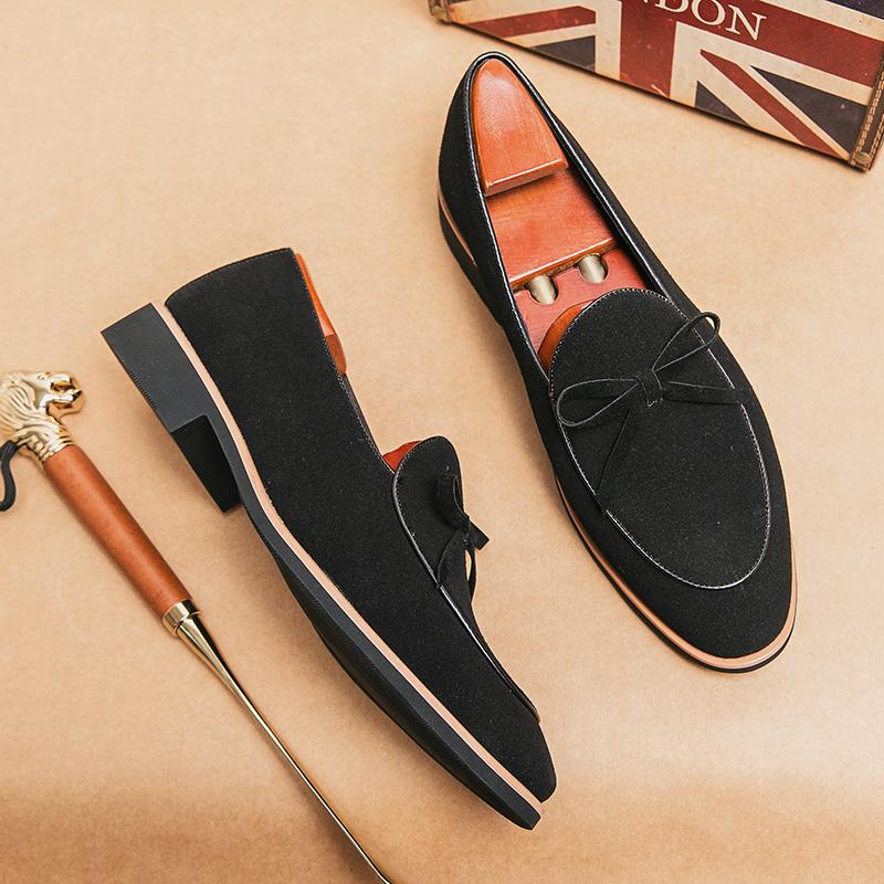 Fashion Cow Suede Leather Mens Loafers Ultra-light Men Casual Shoes Outdoor Soft Comfy Slip On Shoes Man Classics Flats Driving Footwear