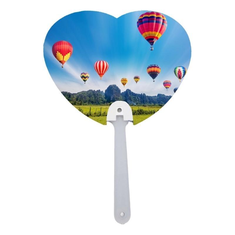  10 Count Handheld Fan with Sublimations Blank for DIY Projects for Weddings and Event