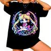 Sailor Moon Retro 90s Anime Graphic T Shirt Summer Cotton Unisex Women Tee Streetwear Casual Trend Short Sleeve Couple Hip Hop Top