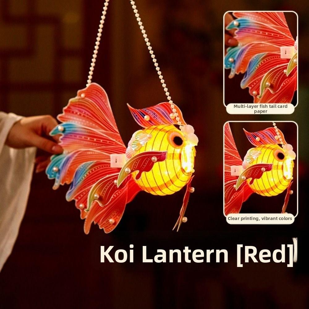 Viel Glück Goldfisch-Laternen Chinesischer Stil DIY Laternen-Material-Set Kulturelle Veranstaltungen