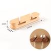 Wood Cable Management Clips Adhesive MultiSlot Organizers for Desk Home Office Auto Slimly Cable Organizers Wire Holders