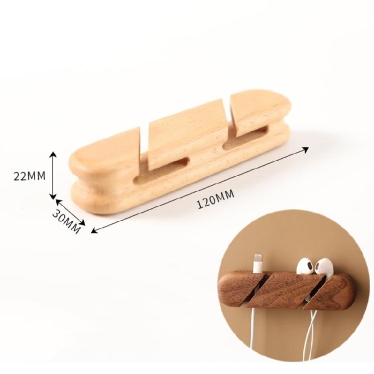 Wood Cable Management Clips Adhesive MultiSlot Organizers for Desk Home Office Auto Slimly Cable Organizers Wire Holders