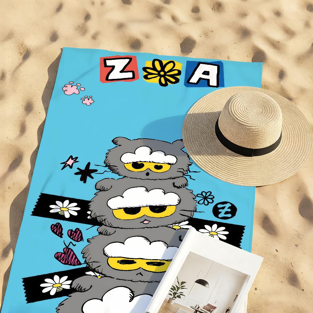 Cloud Cat Z-ZOA F-FRIENDS Towel Quick Drying Beach Towels Are Suitable For Swimming Pools Camping Yoga And The Gym