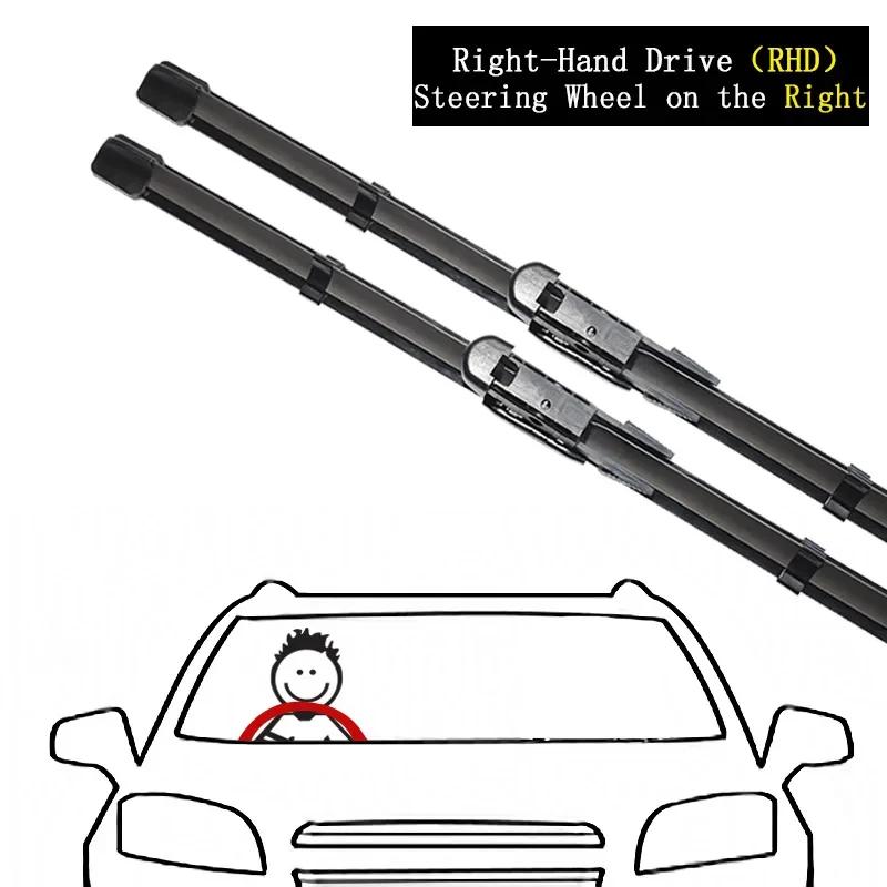 Car Wiper Blades For Seat Leon 1P 2007 Mk2 Car Accessories 2005-2012 Durable Front Windshield Windscreen Wipers Flat Wiper Blade