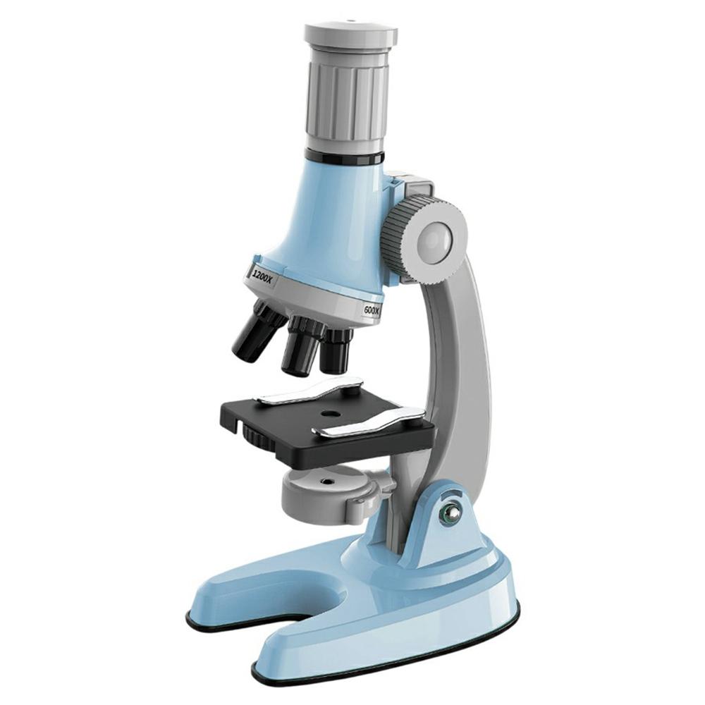 

3301 STEM Educational Microscope Toy 100X/600X/1200X Magnification Science Kit Biology Experiment Equipment B