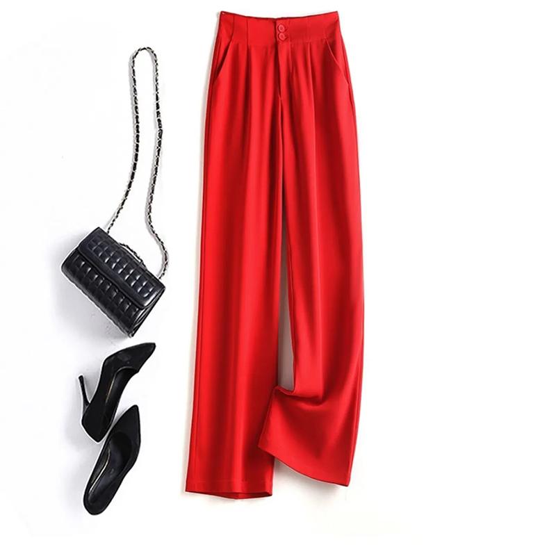 Women Flared Pants High Waist Plus Size Loose Casual Long Trousers Spring Autumn Fashion Women Bottoms Baggy Pants