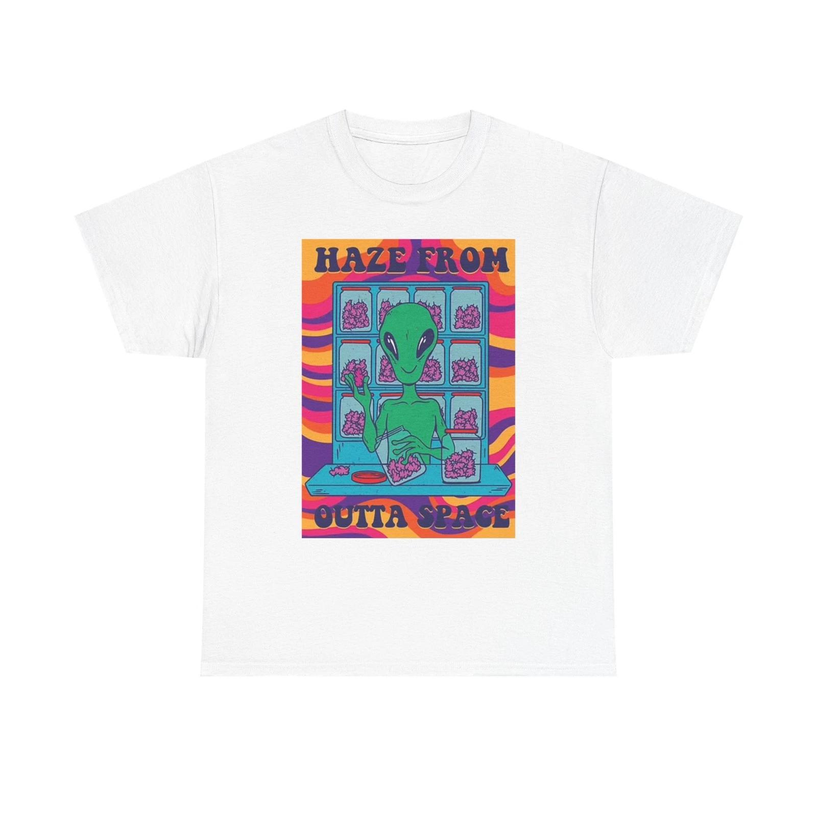 Men s and Women s T-shirts Alien Haze From Outer Space L