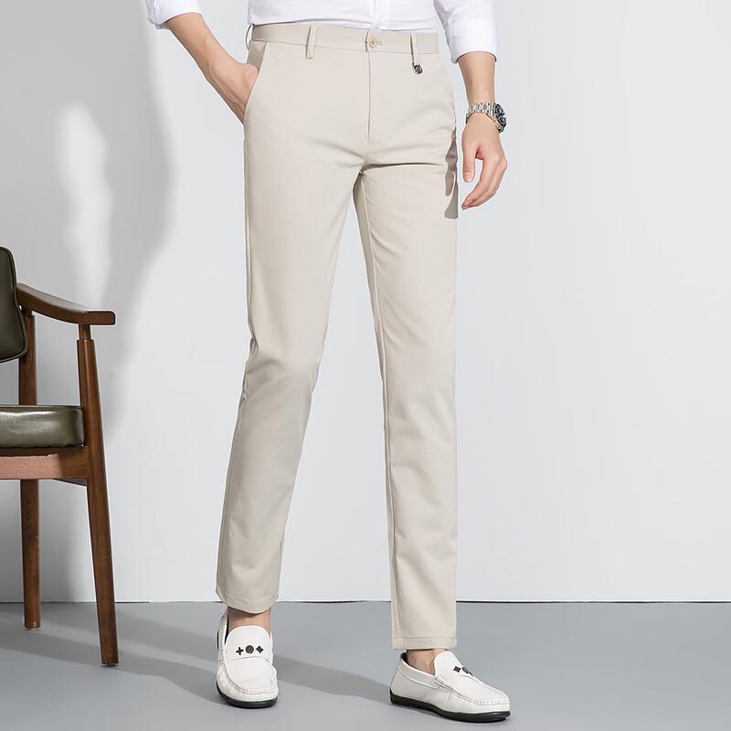 MONTAGUT Men's Wrinkle-Resistant Breathable Casual Trousers