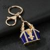 Bling Backpack Keychain Mini Handbag with Rhinestone, Zinc Alloy Pendant for Decorative Purse Keys Handbags Backpacks, Lightweight Accessory