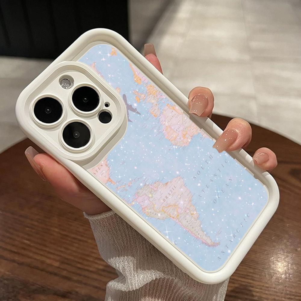 LZ24 Map airplane trajectory art Silicone Phone Case for Xiaomi 11 Lite 5G 14T Redmi 14C 13C A3 Note 12 11 9 10 13 Pro Plus Shockproof Back Cover