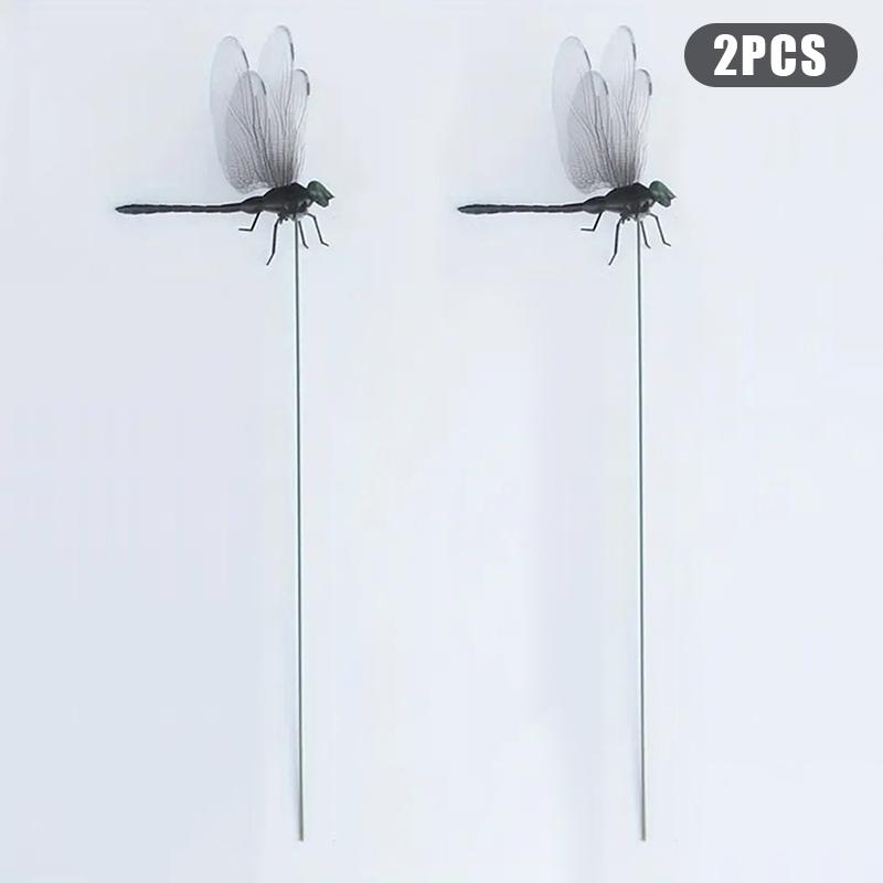 Outdoor Mosquito Repellent Simulation Stick Dragonfly Rope Dragonfly Repellent Artifact Dragonfly Stakes Yard Plant Lawn Decor