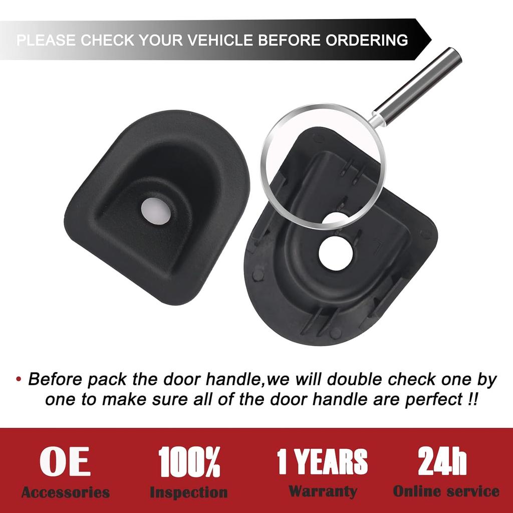 TQPONLY Door Panel Trim Lock Grommet,Compatible With 2005-2014 Ford Mustang Left Driver And Right Passenger Side (Black) Lock Knob Bezel