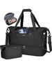 2Pcs Women's Travel Duffel Bag Waterproof Weekender Overnight Bag with Shoe Compartment