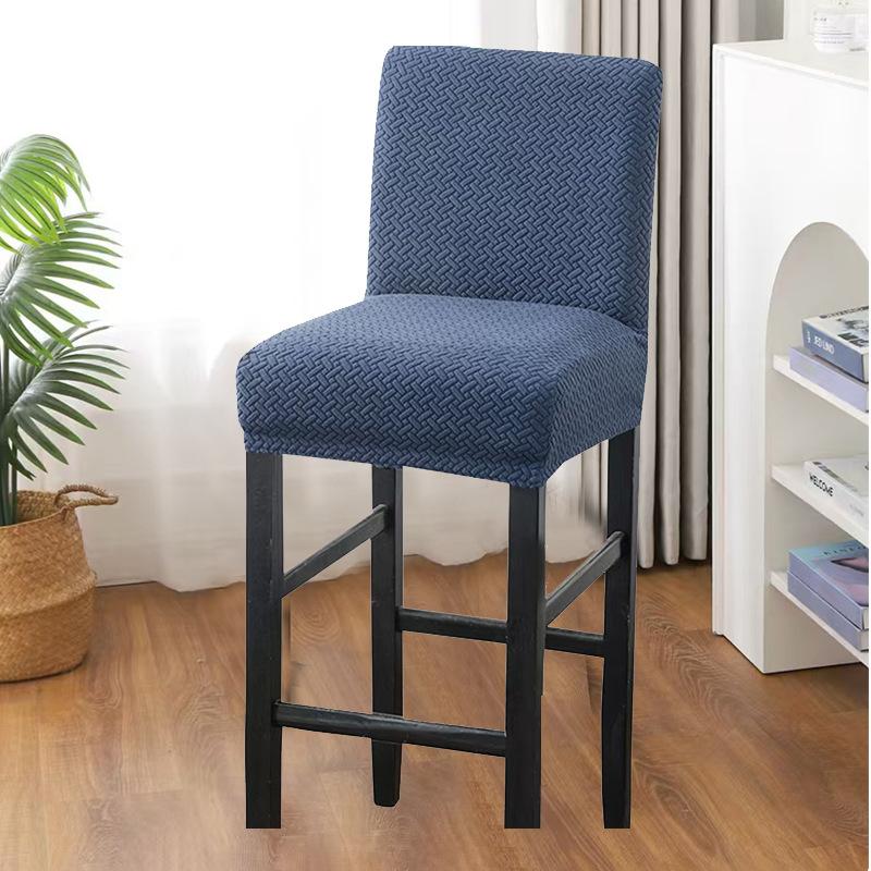 Elastic Hair Pulling Low Back Chair Cover High Stool Cover Hotel Chair Cushion Cover Household Dust Cover