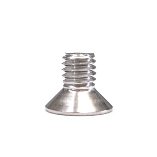 [M6x10] Stainless Steel Flat Head Machine Screws (10 Pieces)