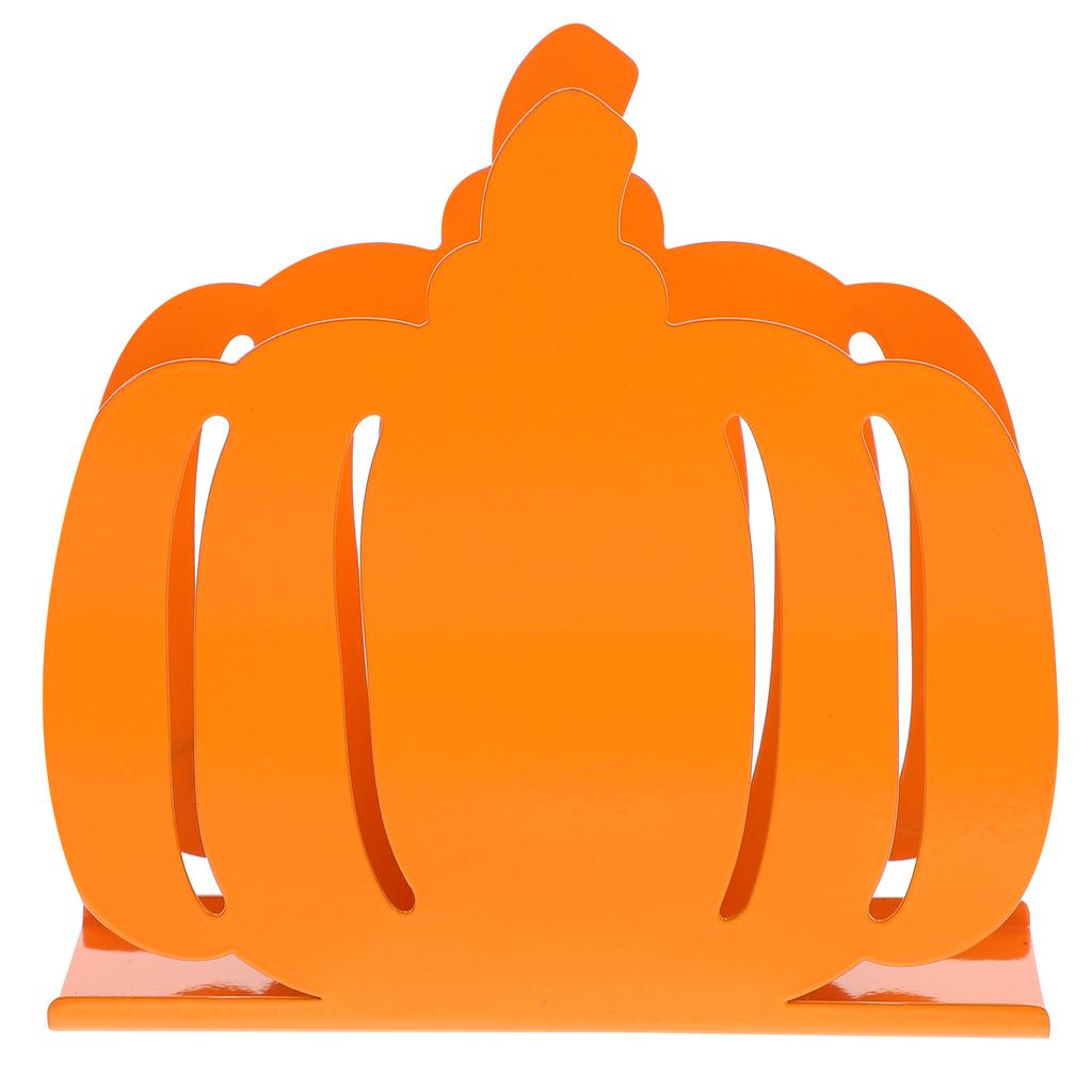 Pumpkin Napkin Holder Table Top Decor Restaurant Storage Rack Paper Stand Organizer Metal Towel Tabletop Dispenser Decorate