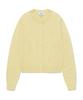 Covernat Woman Clover Heart Knit Cardigan Yellow
