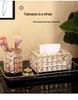 Nordic Style Crystal Tissue Box for Living Room Dining Table