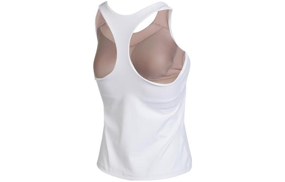 Nike Tank Tops Women's White Collarless Thin Straight Fit DV9898-100