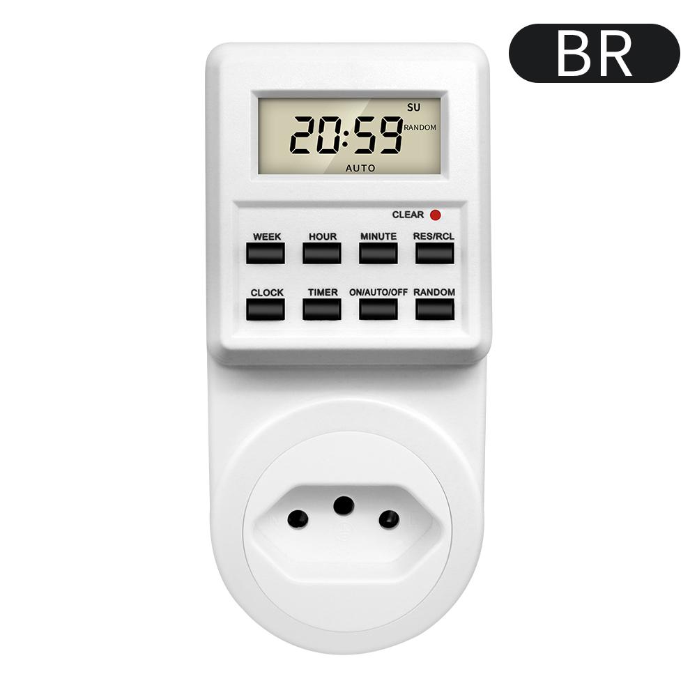 TM03 Digital Timer Switch Outlet Electronic Kitchen Timer Outlet 12/24 Hour Cycle Programmable Timer Outlet Time Setting3