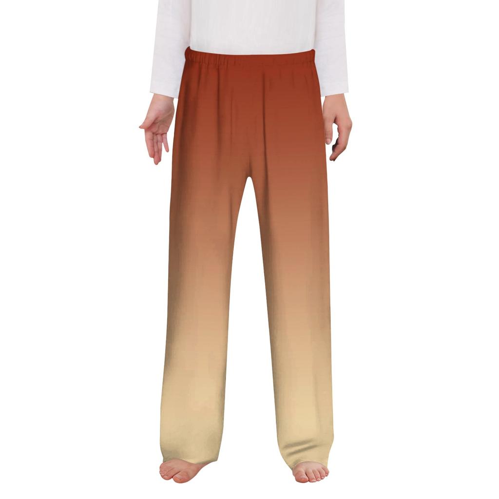 Pyjamahose für Jungen, lang, kariert, weiche Hose mit Taschen