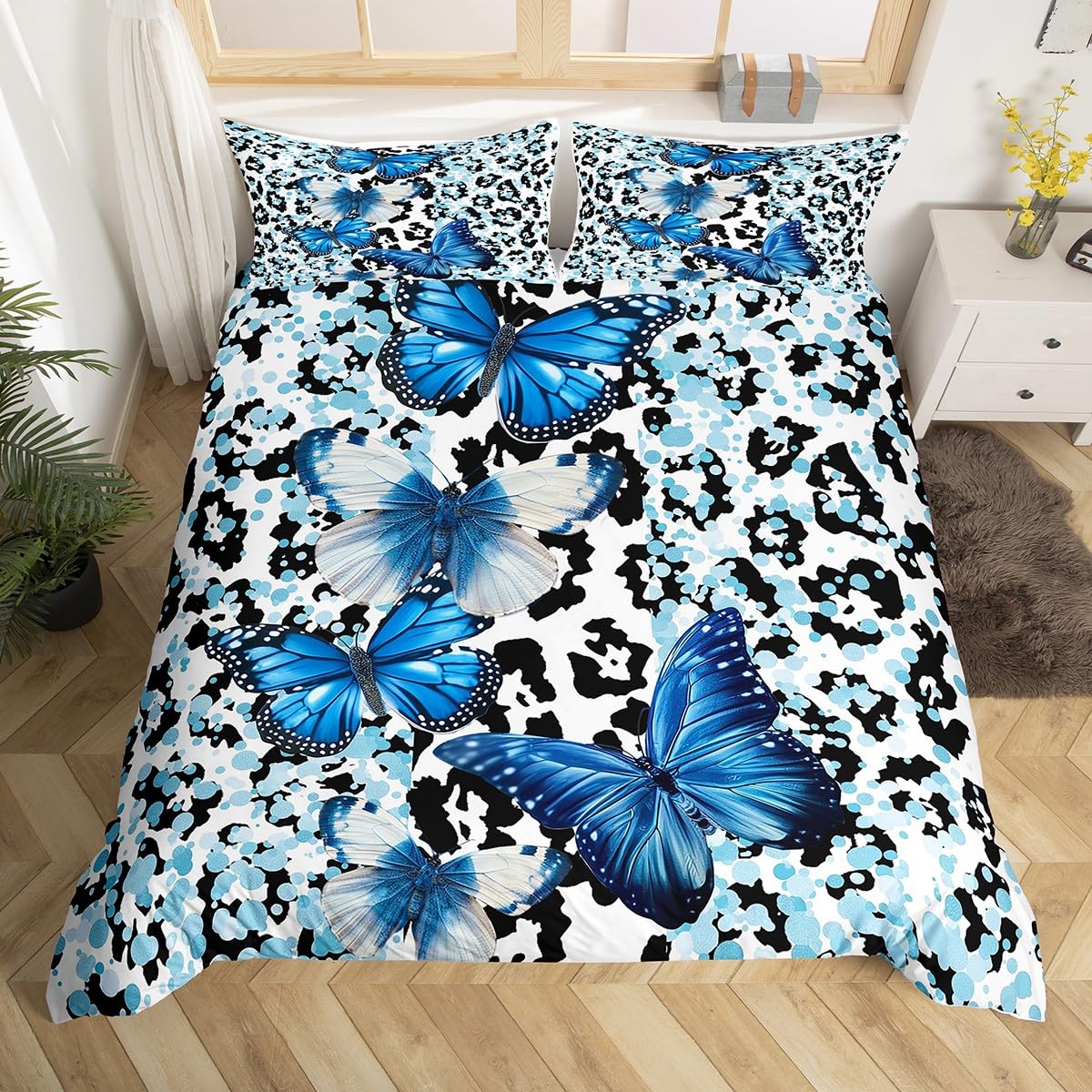 

Comforter Leopard Print S For Teens Adults Girls Women Queen King Lightweight Room Decor Butterfly Bedding Sets Comforter (quilt)-EU Single(135*200cm)3pcs