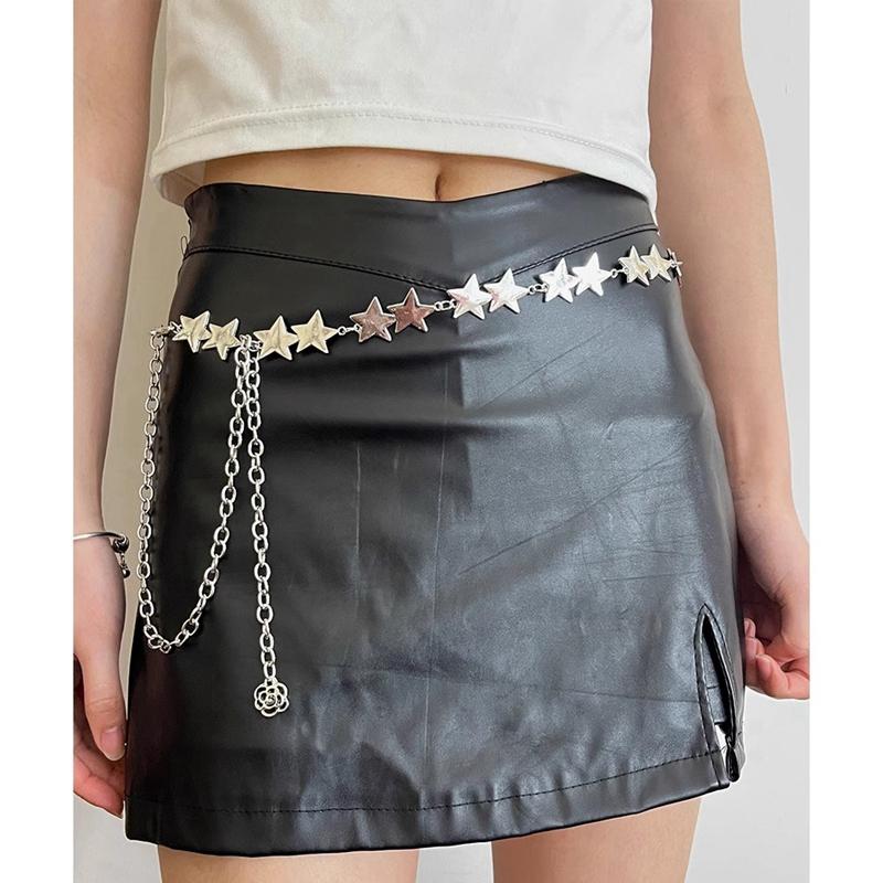 

Звездная поясная цепочка Пояс Платье с подчеркнутой талией Цепочка-украшение Тонкий пояс