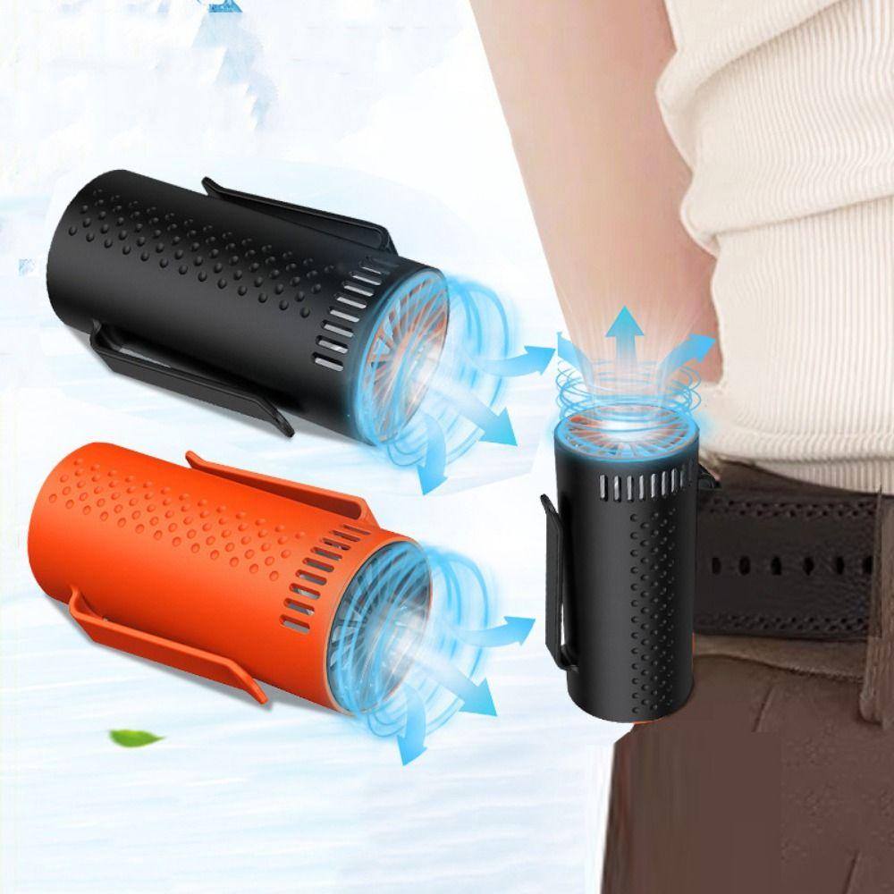 3 Hours Fast Charging Belt Shirt Fans 6H Working Time Rechargeable Personal Fan  Outdoor Works