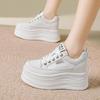 Lightweight Little White Shoes Women's 2025 Summer New Mesh Breathable White Board Shoes Short Le Thick Sole Inner Height Increase Women's Shoes