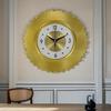 Decorative New Creative Wall Clock Vintage Gold Living Room Clocks European Interior Reloj De Pared Decor Home Decorations