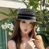 Visor Flat Top Straw Hat Boho Women's Sun Hats Elegant UV Protection Cap  Summer