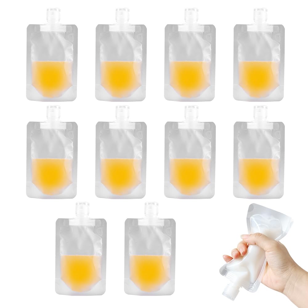 10Pcs 30/50/100ML Thickened Travel Subpackage Cosmetic Lotion Shower Gel Shampoo Portable Facial Cleanser Storage Organizer Bag