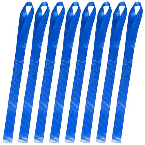 AWELCRAFT Soft Loop/Sub-Belt, 1400kg Load Capacity, Set of 8, Tie-Down Straps, Locking Straps, 40cm, for Loading, Securing, and Binding Motorcycles, A