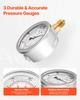 Hydraulic Pressure Test Kit, 10/60/160/400/600 Bar (150/900/2300/6000/9000 PSI), Hydraulic Gauge Kit 5 Gauges 20 Couplings 4 Quick-Release Couplers 3