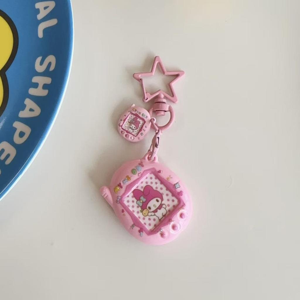 Animation Design Tamagotchi Charms Sanrio Character Collection Line My Melody Cinnamoroll HelloKitty Figure Key Ring Adorable Pendant Kid Surprise