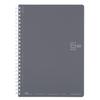 KOKUYO Soft Ring Notebook A5 80 Sheets Dot Grid Dark Gray Durable Japanese Stationery for School & Office Use