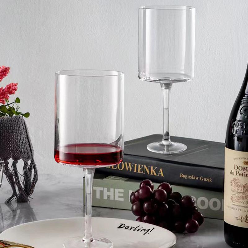 14Oz Champagne Glass Cocktail Cup Champagne Glass Red Wine Glass Plastic Cup Detachable Threaded High Footed Cup Beverage Cup 20CM
