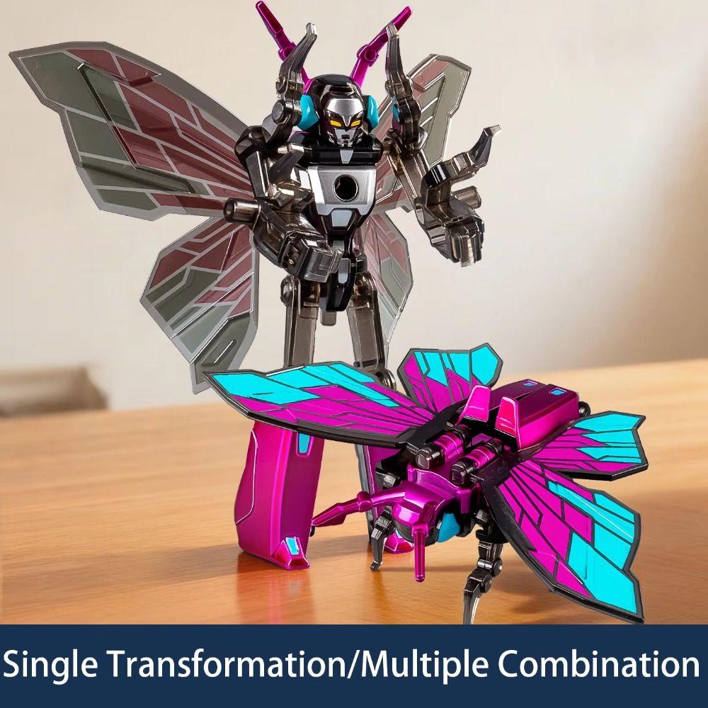 Zinc Zinc Alloy Material Insect Transformer Mecha Toy Double Combination Action Figure Creative Toy